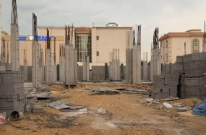 Villa under construction in Khalifa City Basin 25